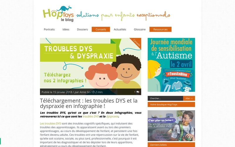 Blog Hop'Toys | Solutions pour enfants exceptionnels